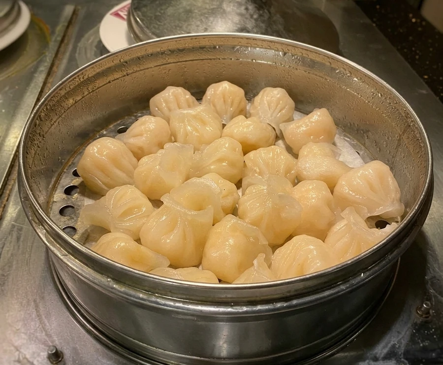 Dim sum-style dumplings and siu mai at A+ Buffet Asian buffet near Chinook Centre Calgary